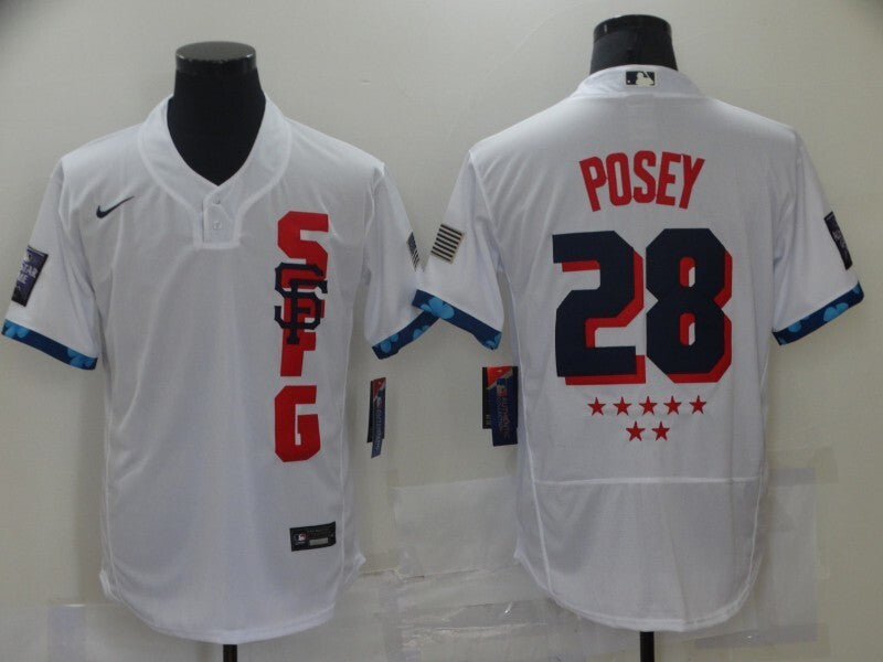 San Francisco Giants #28 Buster Posey All-Star Elite 301