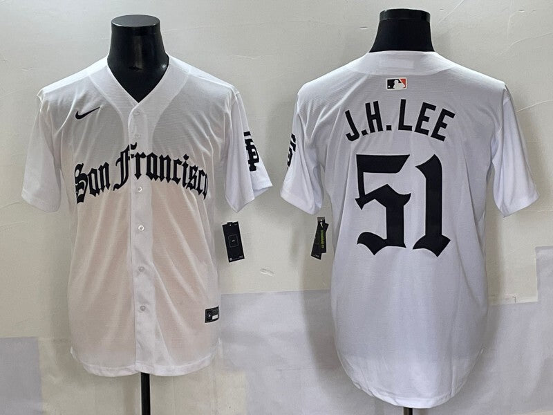 San Francisco Giants #51 Jung Hoo Lee Giants 5 Collaboration Style 2