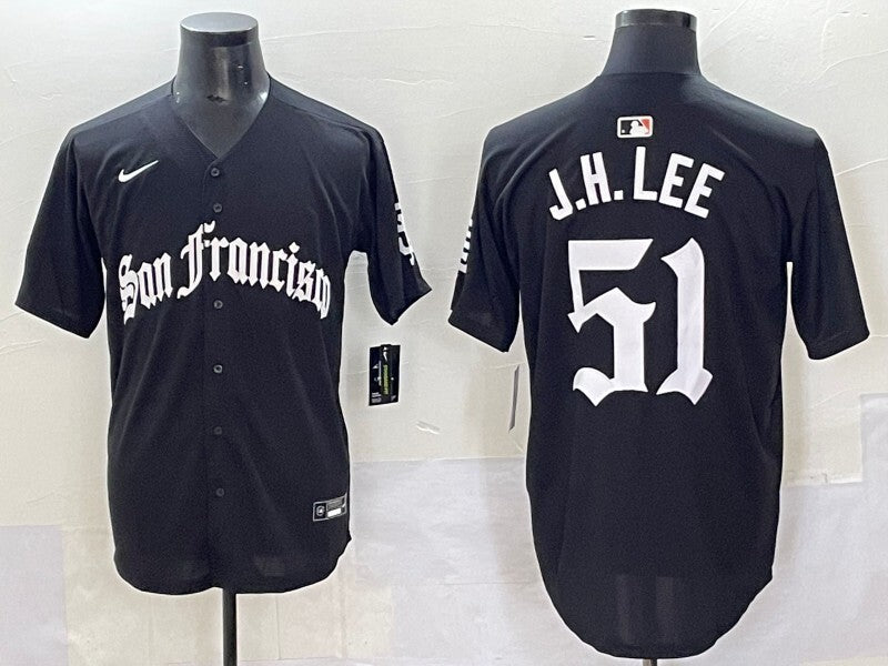 San Francisco Giants #51 Jung Hoo Lee Giants 5 Collaboration Style 4