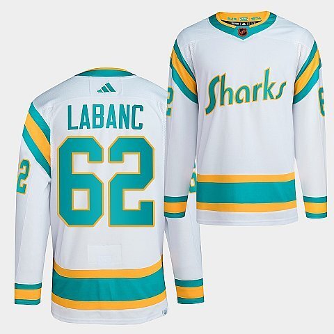 San Jose Sharks #62 kevin-labanc-2022sharks-white-reverse-retro-2.0-authentic-primegreen-jersey