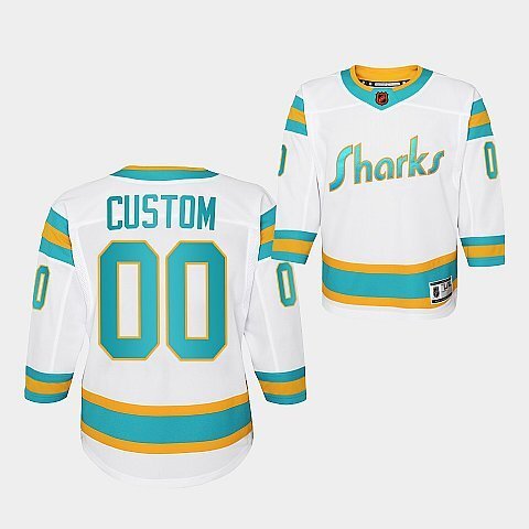 San Jose Sharks #custom-white-2022special-edition-2.0-replica-youthjersey