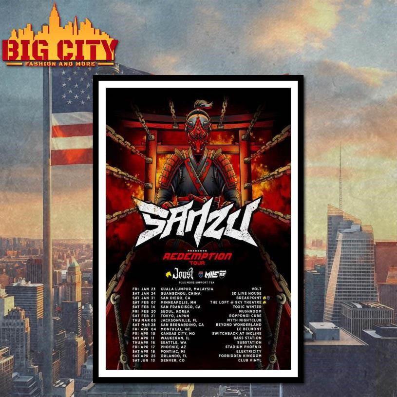 Sanzu Redemption 2026 Tour Poster Shirt