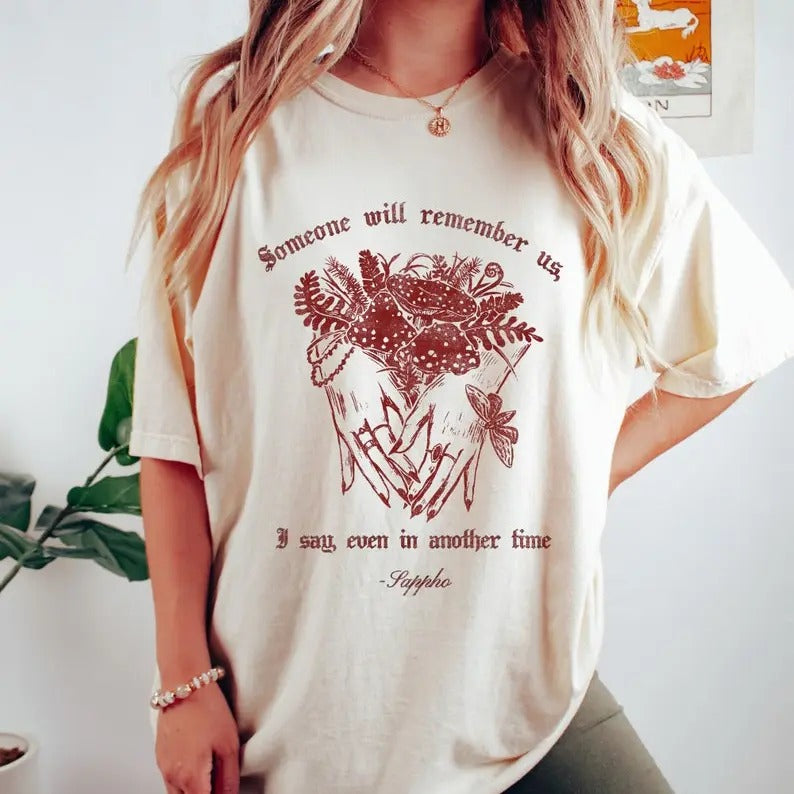 Sappho Poet Shirt Sapphic Clothing Sapphic Shirt Sapphic Gifts Subtle Pride Shirt Bi Pride Shirt Subtle Lesbian Subtle...