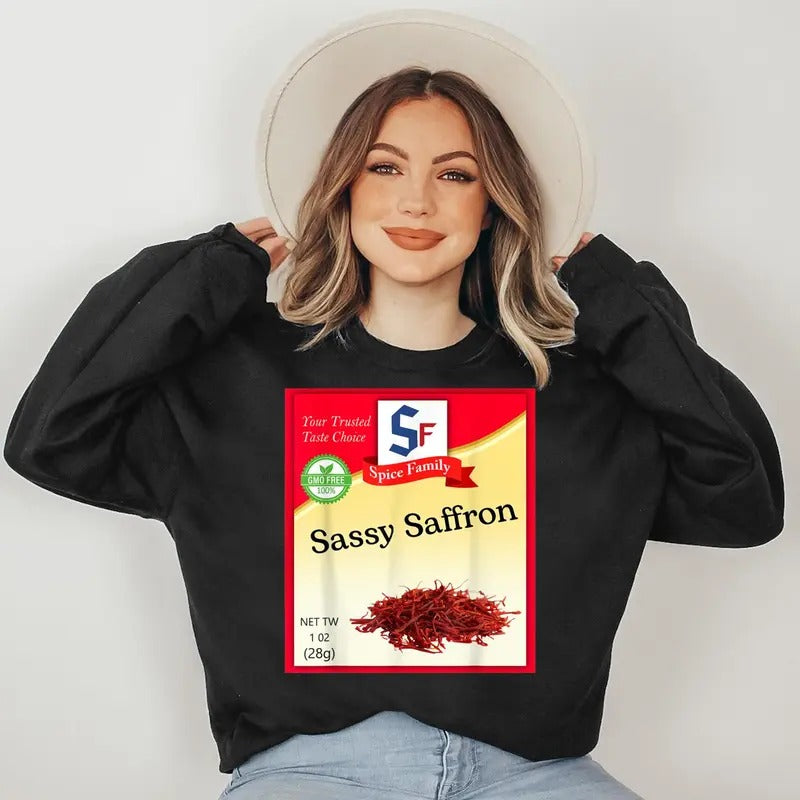 Sassy Saffron Condiment Costume Holiday Spice Costumes Sweatshirt T-Shirts, Hoodie | WearSparks.com