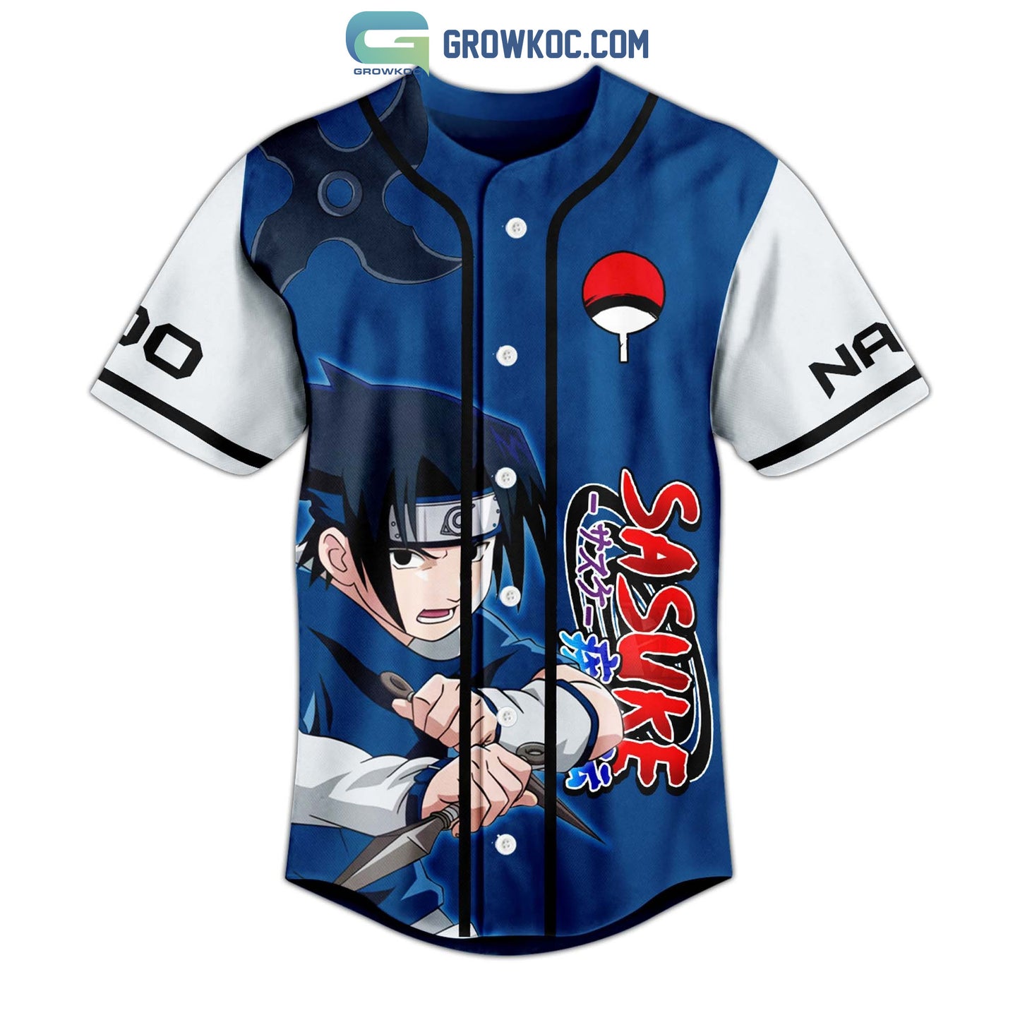 Sasuke I Will Walk My Own Path And I Will Find My Own Way Personalized Baseball Jersey