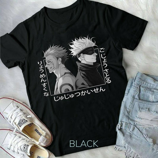 Satoru Gojo Vs Sukuna Yuji Itadori Jujutsu Kaisen Manga Anime new Unisex T-Shirt S-4XL Hoodie, Sweatshirt | WearSparks.com