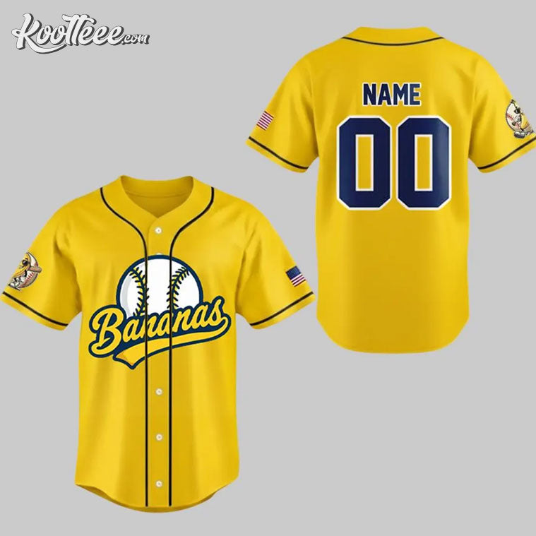 Savannah Bananas Custom Baseball Jersey