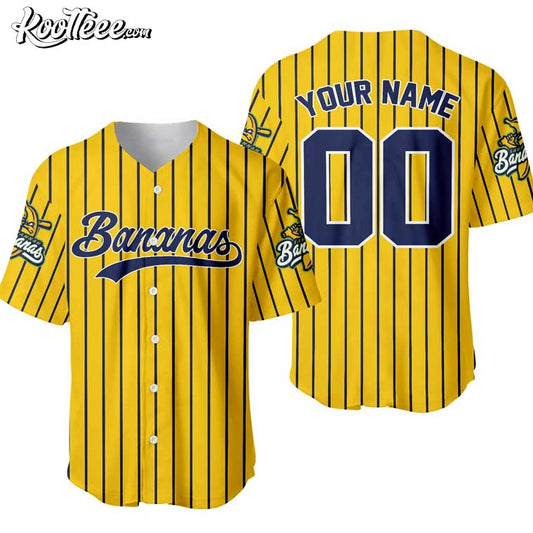 Savannah Bananas Personalized Baseball Jersey
