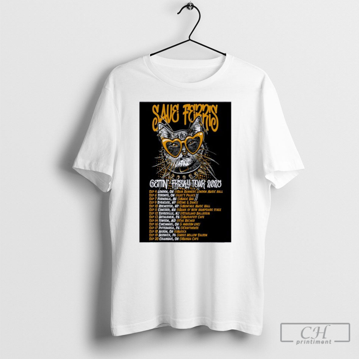 Save Terris Gettin Frisky Tour 2025 Poster Shirt