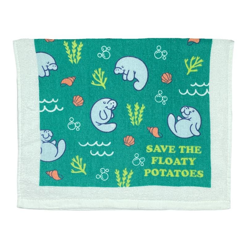 Save The Floaty Potatoes Funny Manatee Lovers Tea Towel Funny Dish Towels Soft Adsorbent Tea Towel T-Shirts, Hoodie,...