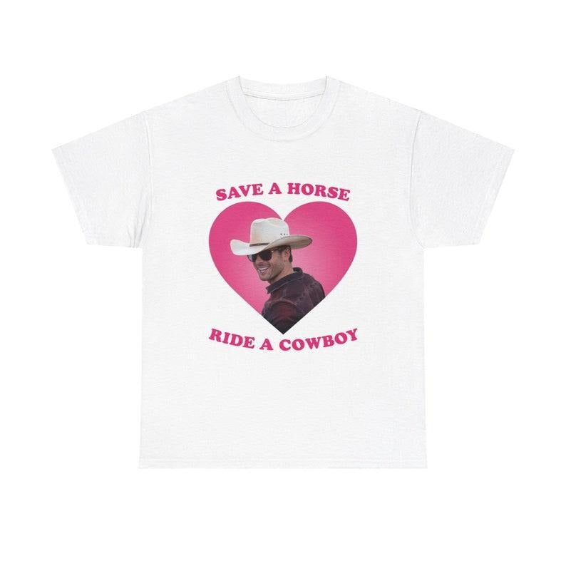 Save a horse ride a cowboy Glen Powell as Tyler Owens Twister 2024 shirt Crewneck Menswear Hoodie, Sweatshirt