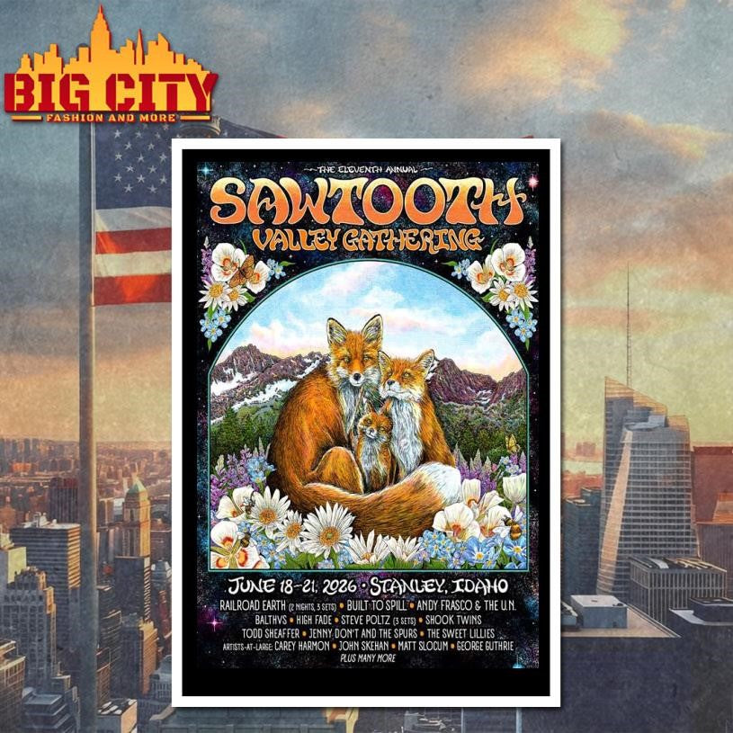 Sawtooth Valley Gathering Stanley, Idaho June 18-21, 2026 Poster Shirt