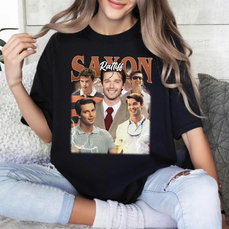 Saxon Ratliff Vintage Tshirt, Patrick Schwarzenegger Actor Sweatshirt, Hoodie for The White Lotus Lover, White Lotus...