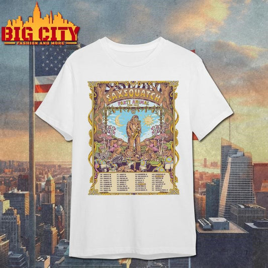 Saxsquatch Party Animal Tour 2026 North America Schedule Dates Shirt