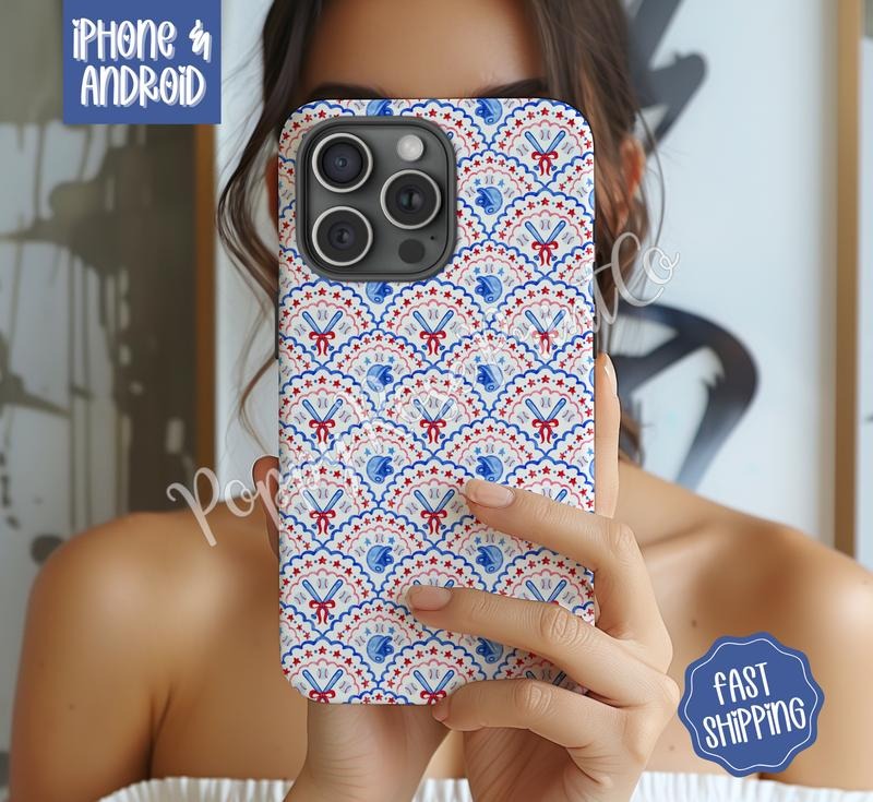 Scalloped Baseball Phone Case Mag Safe Compatible Magnetic Tough Cases T-Shirts, Hoodie, Sweatshirt | WearSparks.com