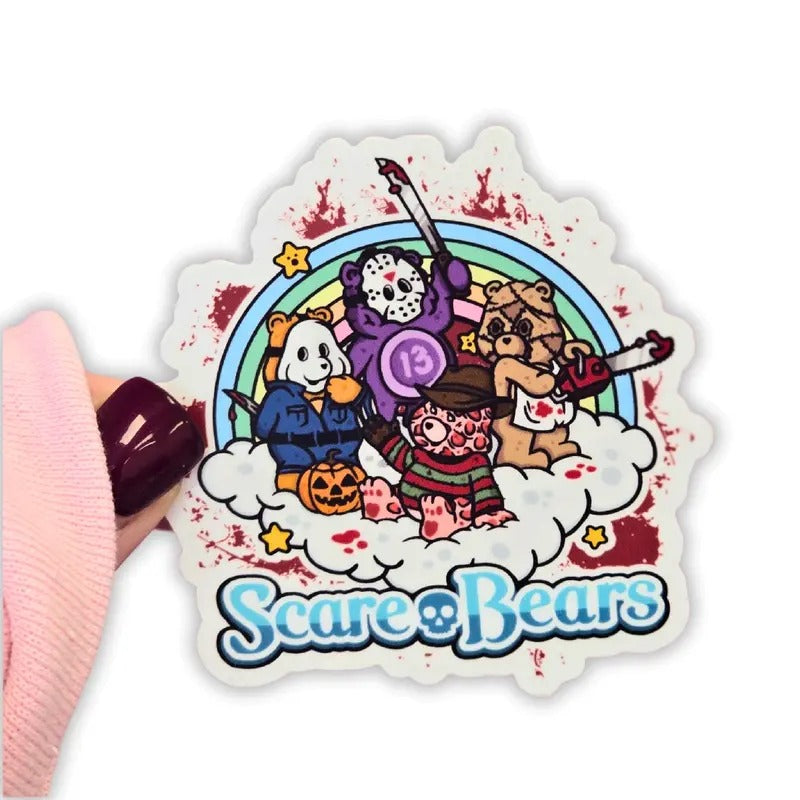 Scare Bears Waterproof Vinyl Sticker T-Shirts, Hoodie, Sweatshirt | WearSparks.com