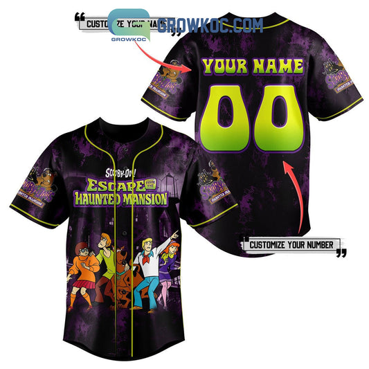Scooby Doo Escape From The Haunted Mansion Personalized Baseball Jersey