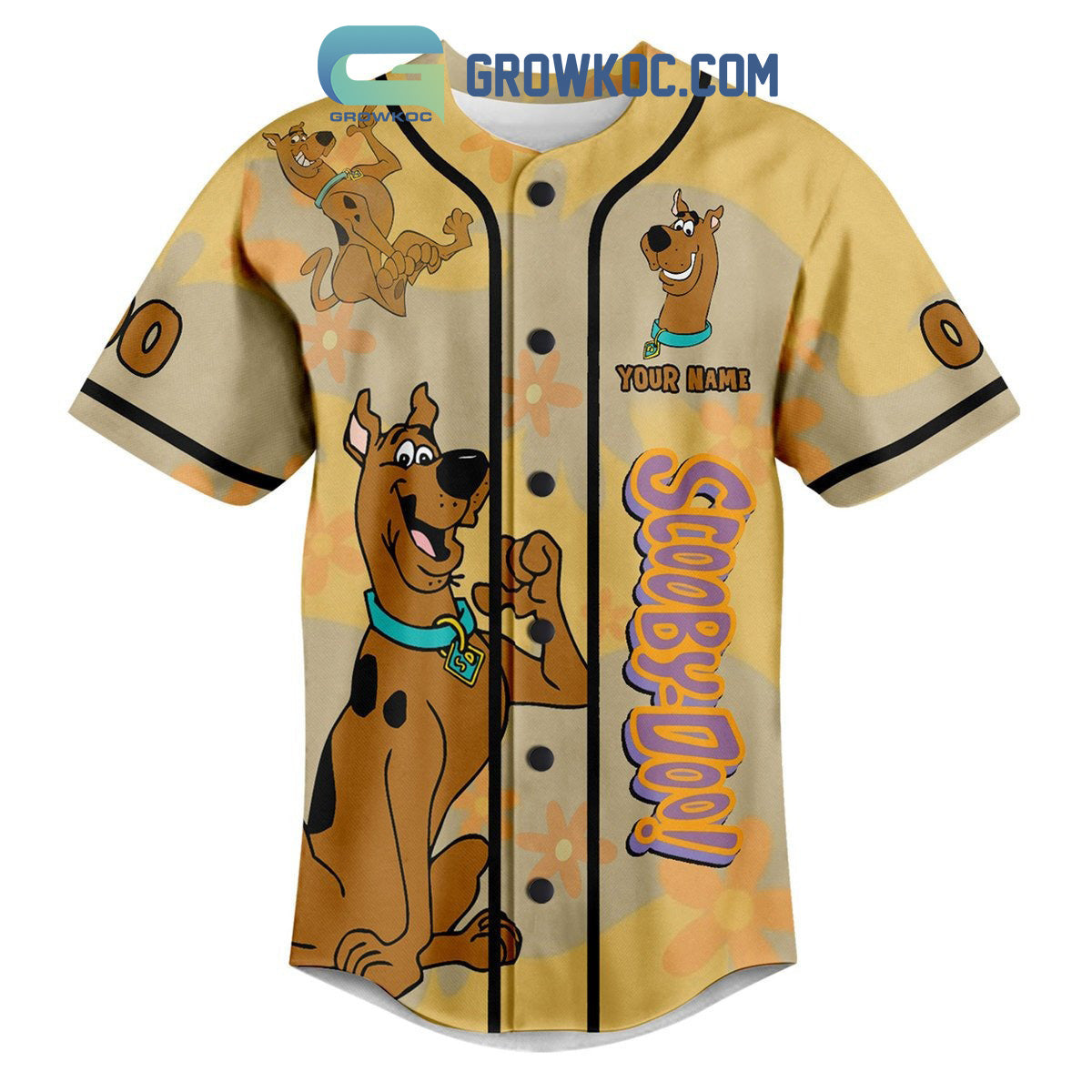 Scooby Doo Is My Spirit Animal Personalized Baseball Jersey