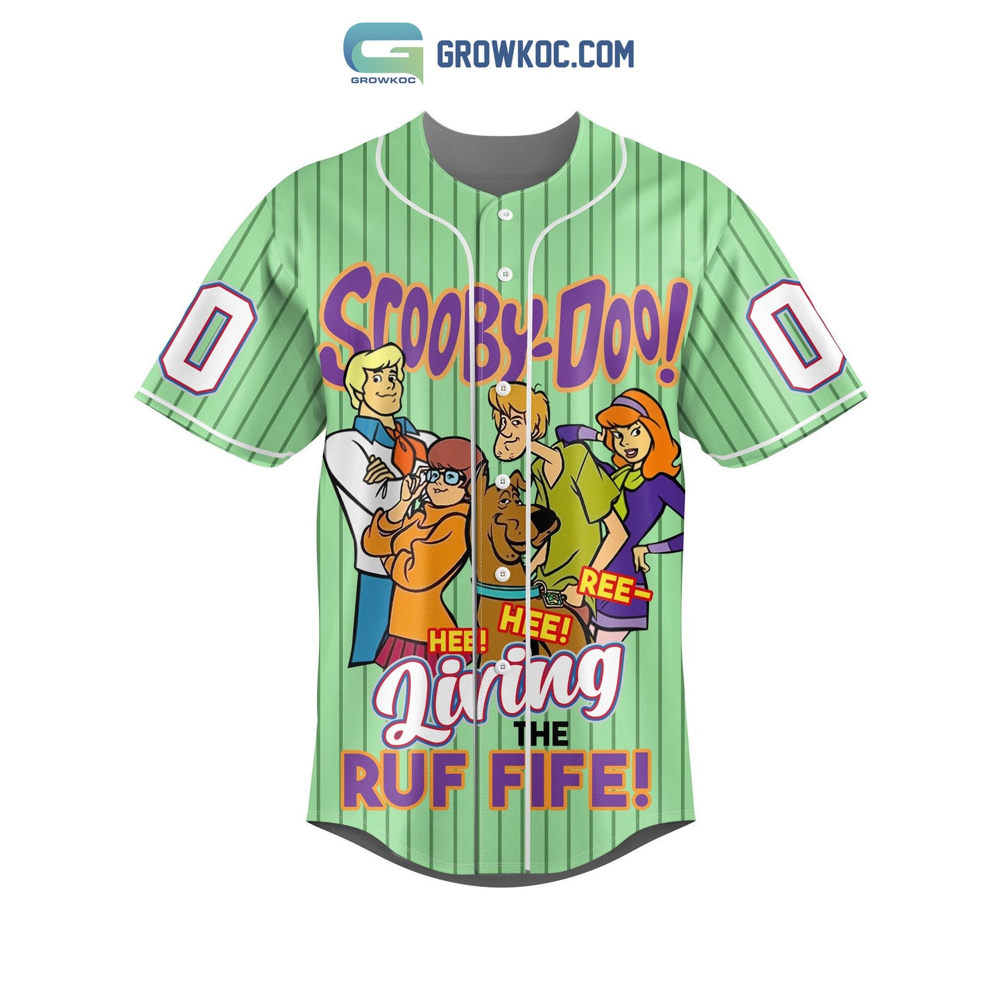 Scooby Doo Living The Ruf Fife Personalized Baseball Jersey