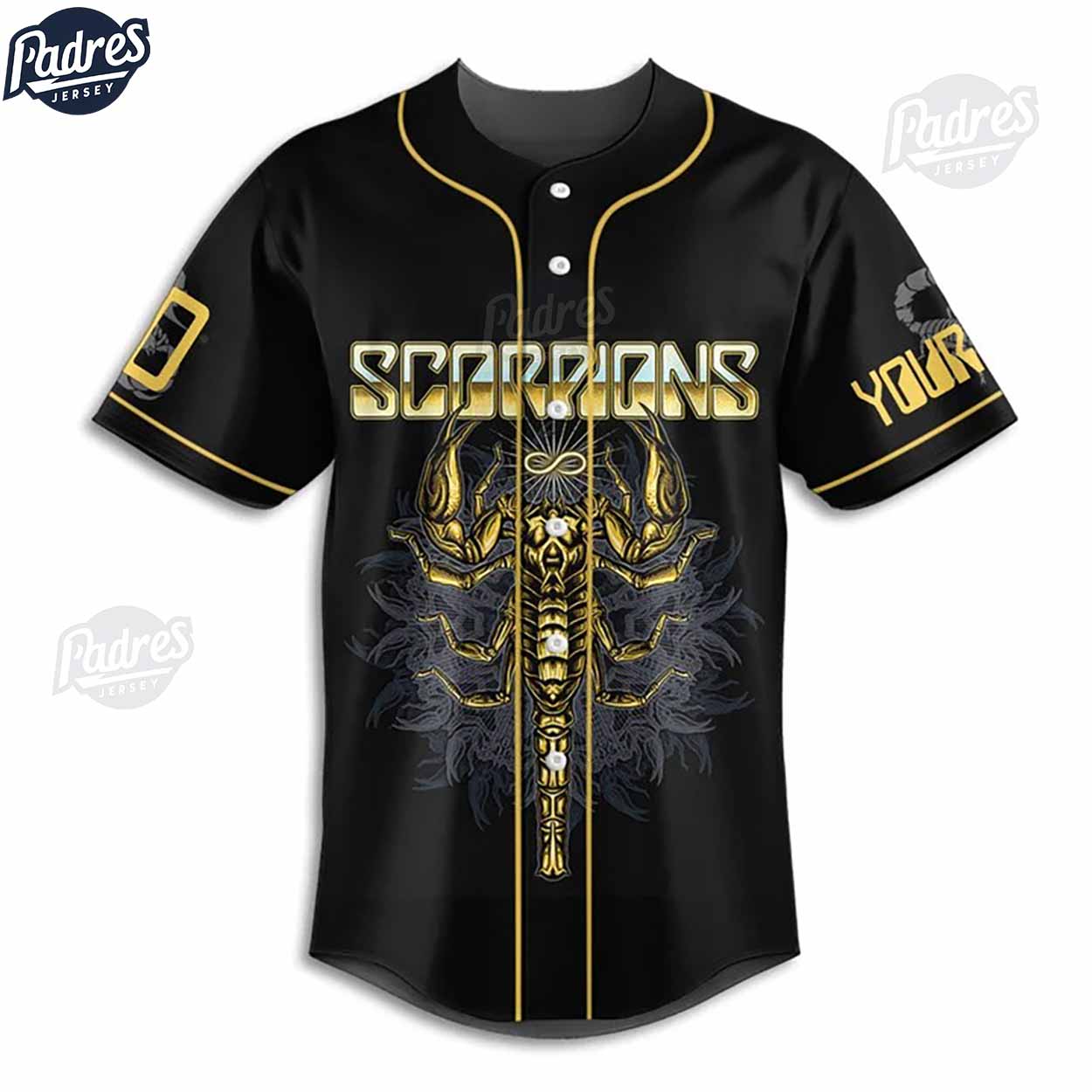 Scorpions Learn To Forgive Custom Baseball Jersey - Padres Jersey Oasis: Elevate Your Baseball Style Game... (Image 2)