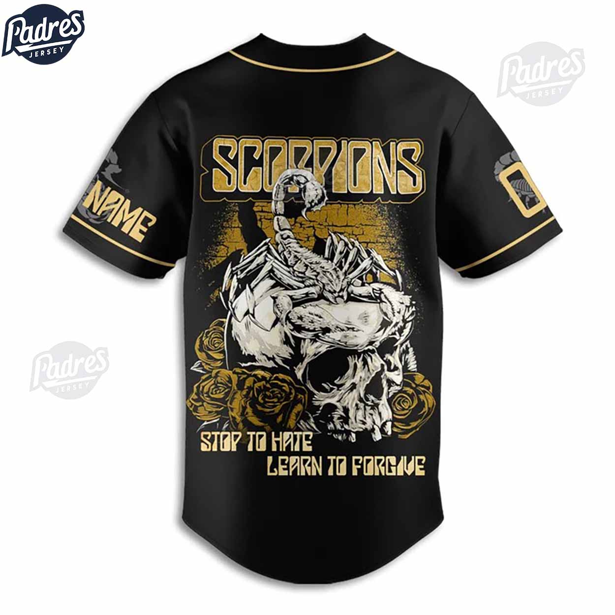Scorpions Learn To Forgive Custom Baseball Jersey - Padres Jersey Oasis: Elevate Your Baseball Style Game... (Image 3)