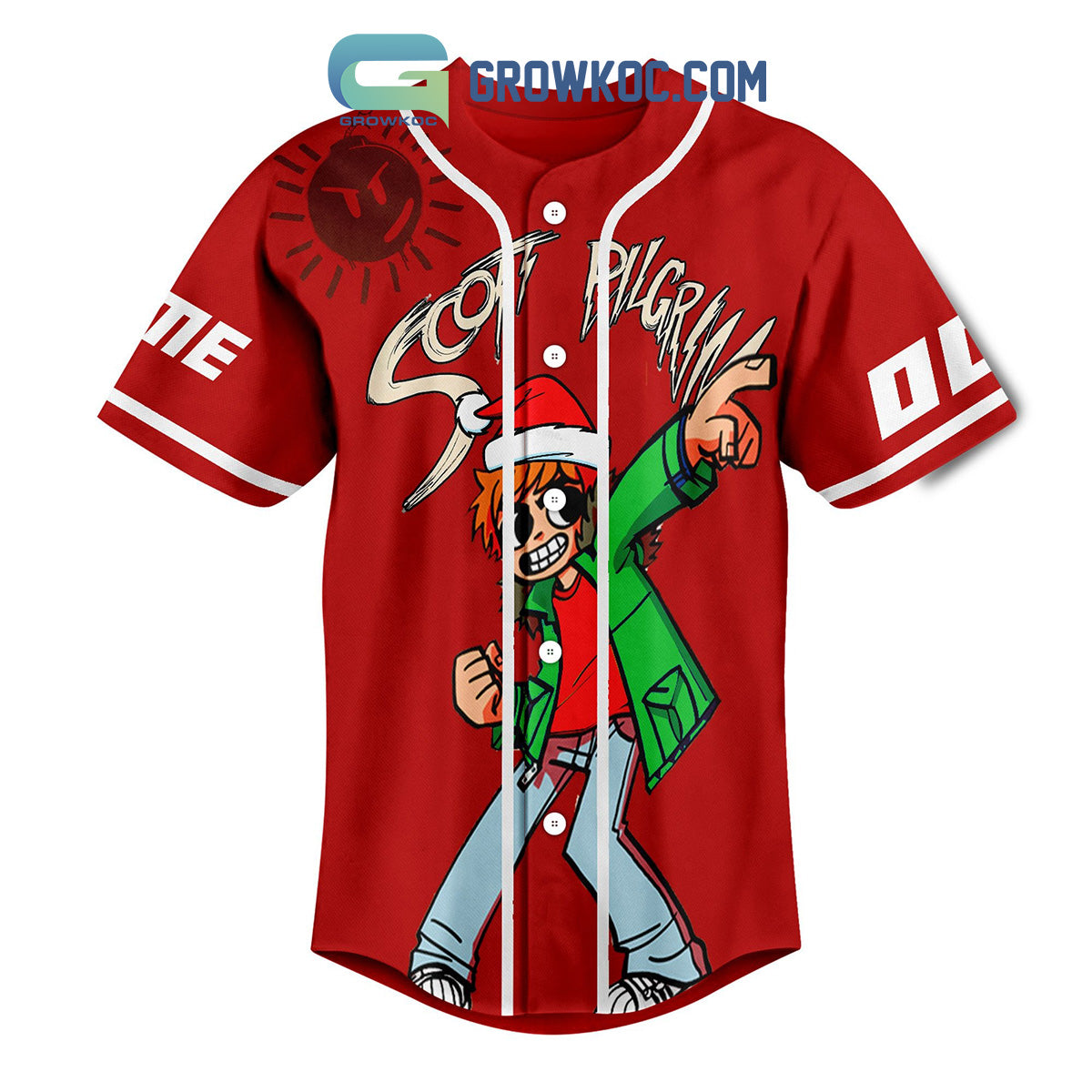 Scott Pilgrim Christmas Personalized Baseball Jersey