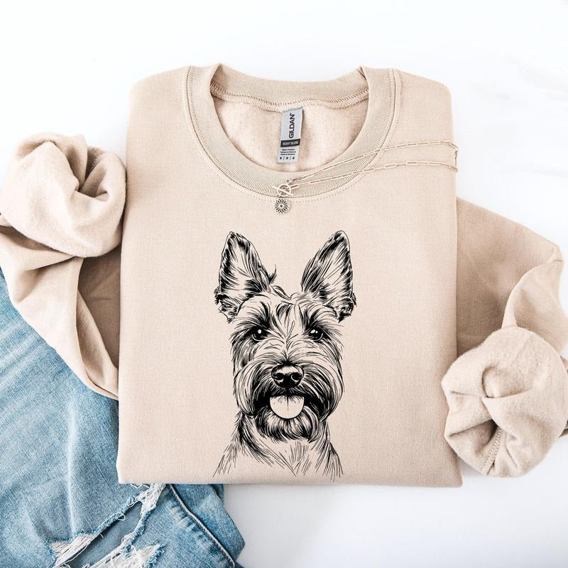 Scottish Terrier, Pet, Dog Breed Sweatshirt, Crew Neck, Women's, Crewneck T-Shirts, Hoodie | WearSparks.com