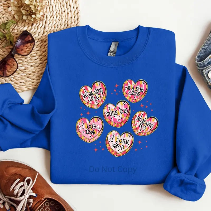 Scripture Candy Heart DTF Transfer ONLY T-Shirts, Hoodie, Sweatshirt | WearSparks.com