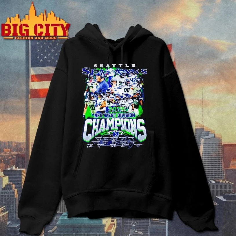 Seahawks 2025 NFC West Division Champions All Team shirt