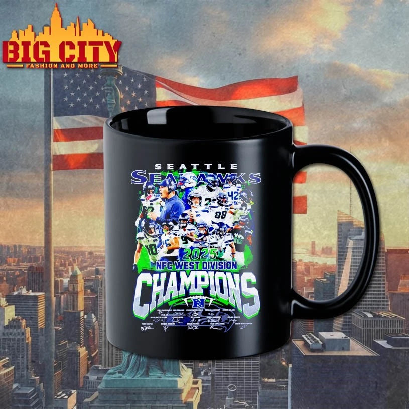 Seahawks 2025 NFC West Division Champions All Team shirt