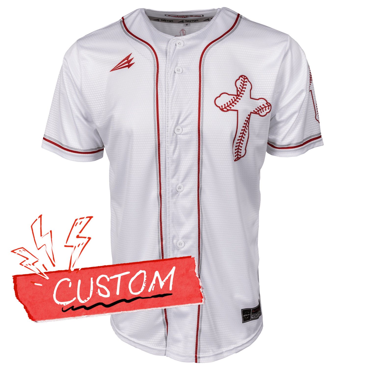 Baseball Seam Cross Lifestyle Baseball Jersey *CUSTOM*