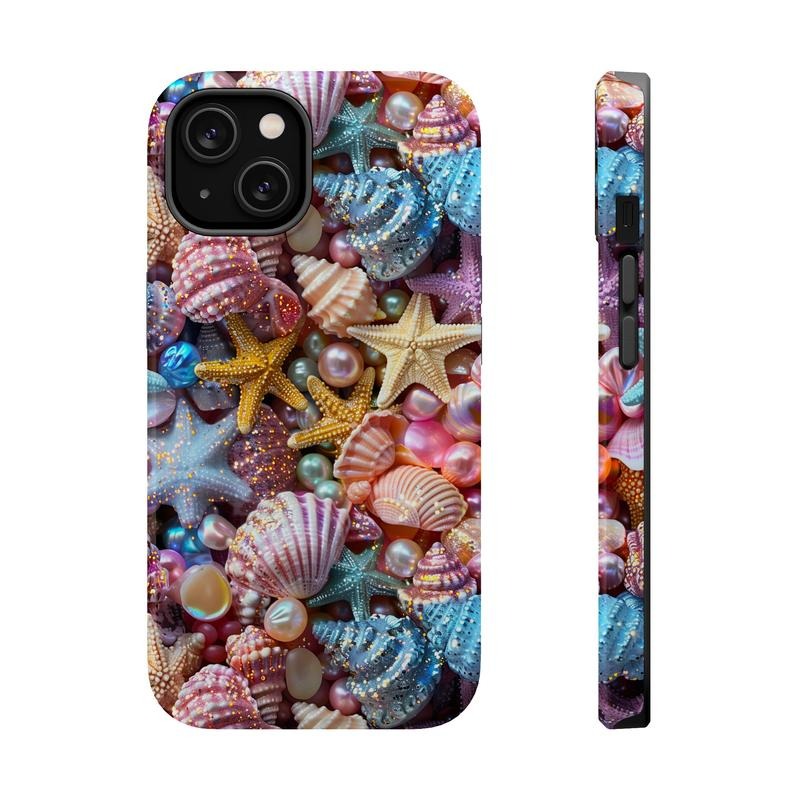 Seashell Pearl Phone Case Mag Safe Compatible Magnetic Tough Cases T-Shirts, Hoodie, Sweatshirt | WearSparks.com