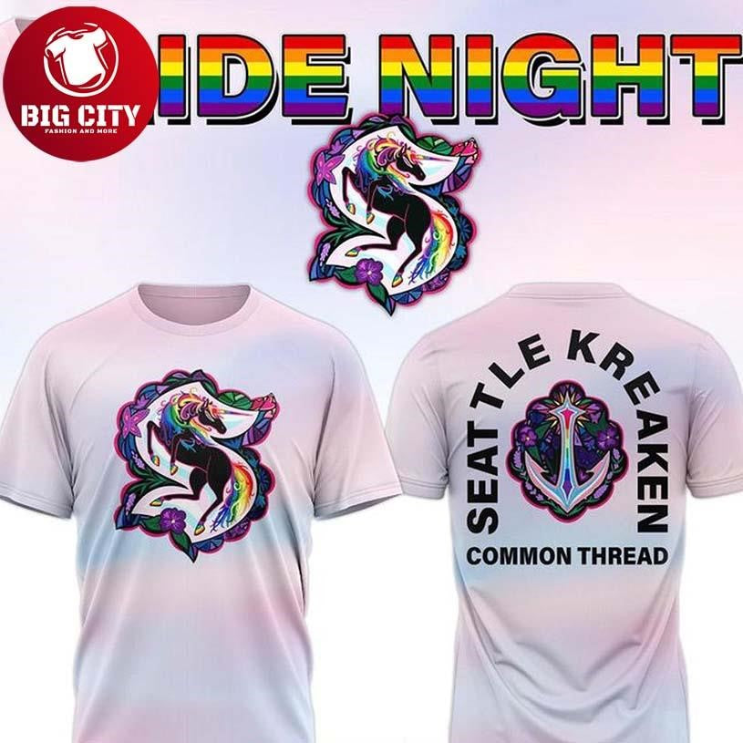 Seattle Kraken Pride Night 2026 Celebrating NHL Love Two Sided Shirt