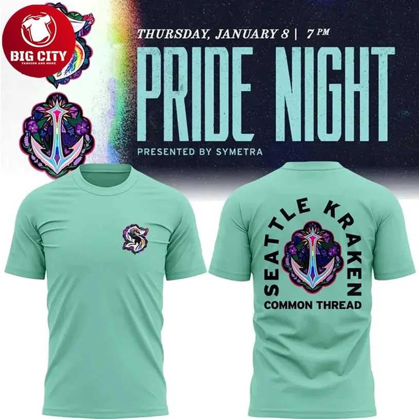 Seattle Kraken Pride Night Edition Two Sided Shirt
