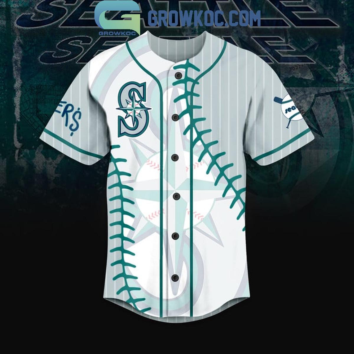 Seattle Mariners Baseball Fan Love Personalized Baseball Jersey
