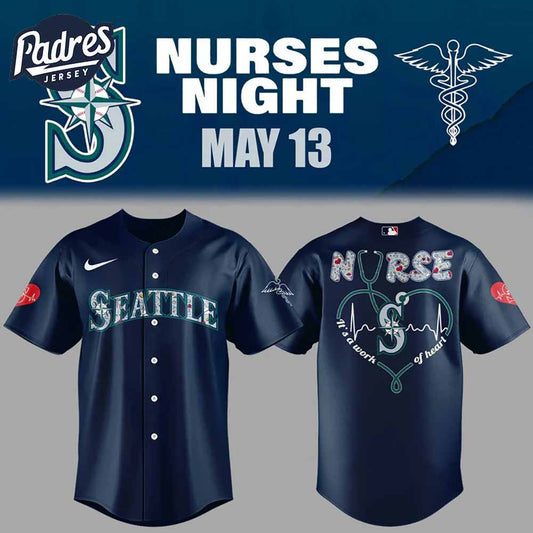 Seattle Mariners Baseball Jersey Outfit For Nurses Night 2025 - Padres Jersey Oasis: Elevate Your Baseball Style Game...