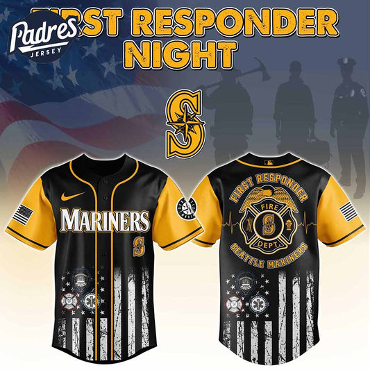 Seattle Mariners MLB x First Responders Baseball Jersey - Padres Jersey Oasis: Elevate Your Baseball Style Game... (Image 1)