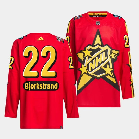 Seattle Kraken #22 Oliver Bjorkstrand 2024 NHL All-Star Red