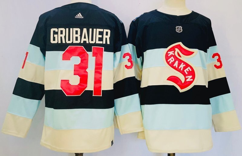 Seattle Kraken #31 Philipp Grubauer Style 2