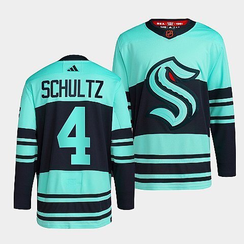 Seattle Kraken #4 justin-schultz-ice-blue-2022reverse-retro-2.0-authentic-primegreen-jersey