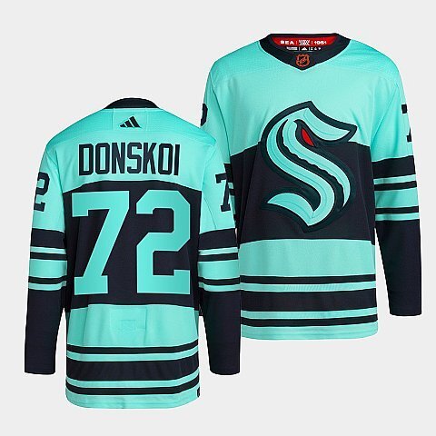 Seattle Kraken #72 joonas-donskoi-ice-blue-2022reverse-retro-2.0-authentic-primegreen-jersey