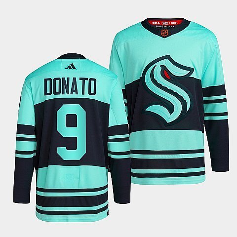 Seattle Kraken #9 ryan-donato-ice-blue-2022reverse-retro-2.0-authentic-primegreen-jersey