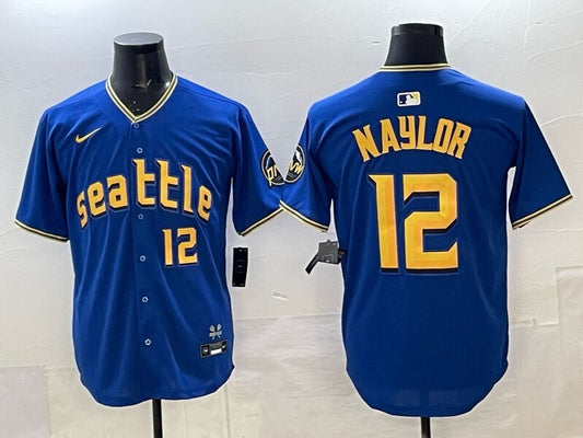 Seattle Mariners #12 Josh Naylor Mariners Adult Style 4