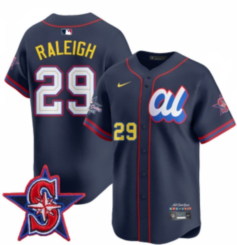 Seattle Mariners #29 Cal Raleigh Mariners 25 All-Star Edition Style 2