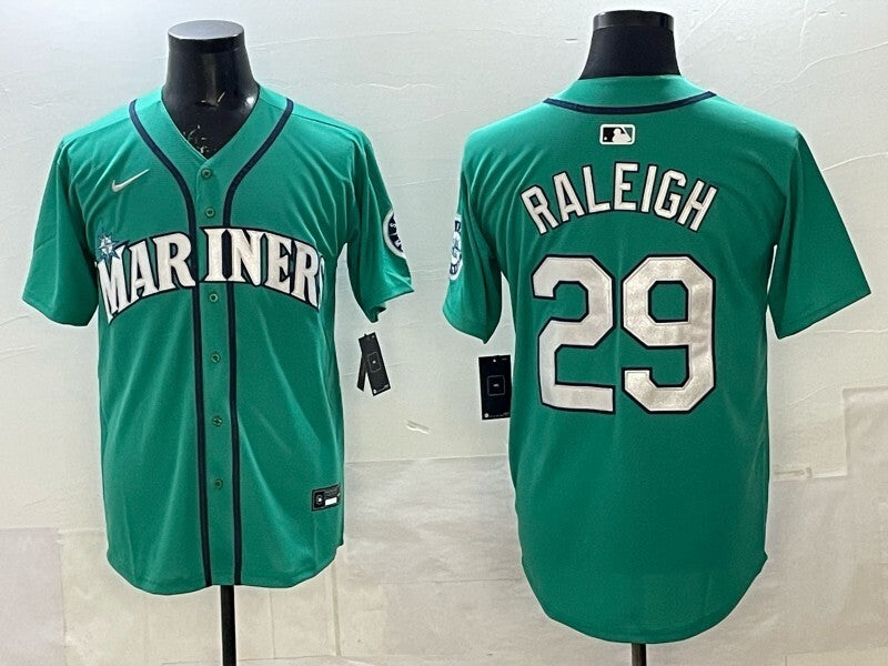 Seattle Mariners #29 Cal Raleigh Mariners Adult Style 2