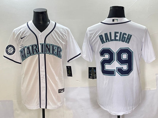 Seattle Mariners #29 Cal Raleigh Mariners Adult Style 4