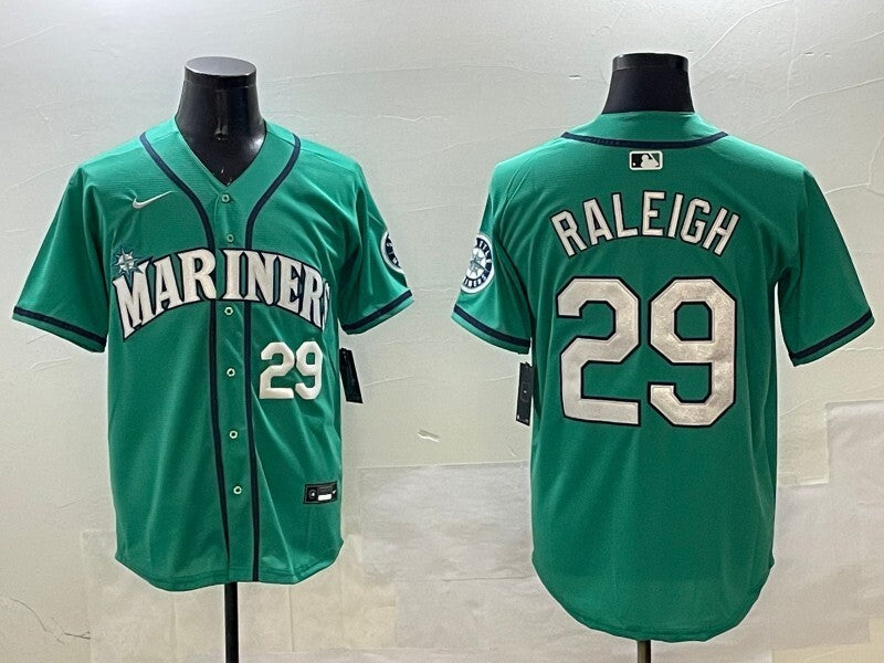 Seattle Mariners #29 Cal Raleigh Mariners Adult Style 6