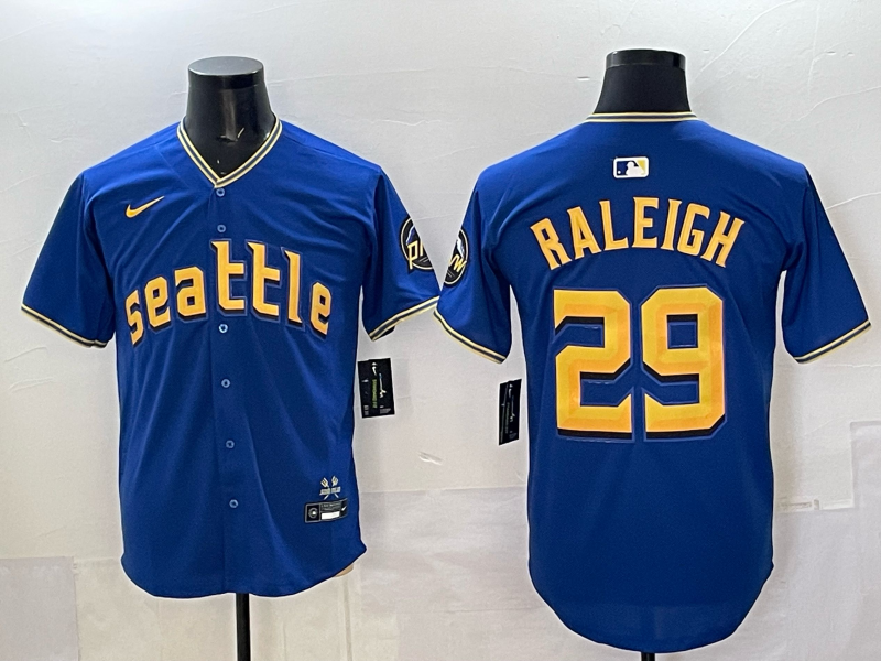 Seattle Mariners #29 Cal Raleigh Mariners City Adult Style 2