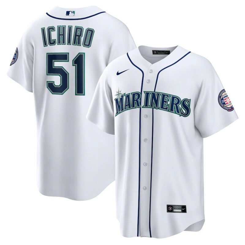 Seattle Mariners #51 Ichiro Suzuki Mariners Adult Style 1