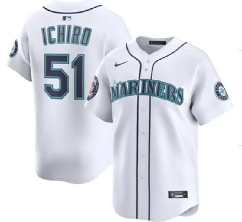 Seattle Mariners #51 Ichiro Suzuki Mariners Adult Style 2